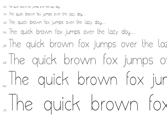 Poor Weekdays font waterfall